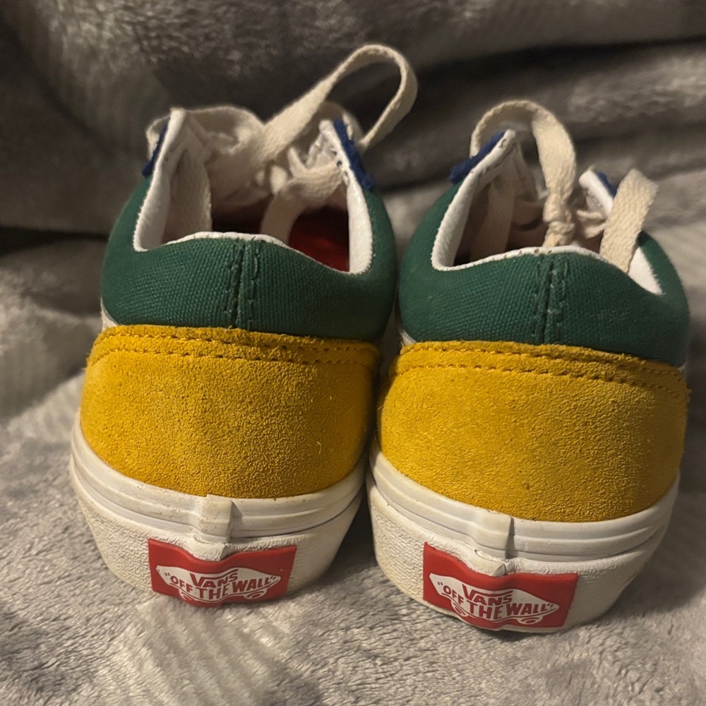 Vans Kids Sneakers in Blue, Green, and Red - Picture 3 of 4